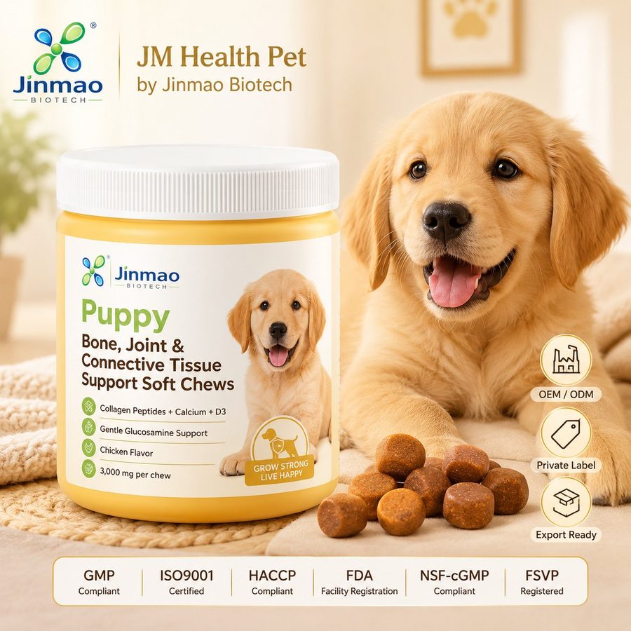 Мягкие жевательные таблетки Puppy Bone, Joint & Connective Tissue для щенков