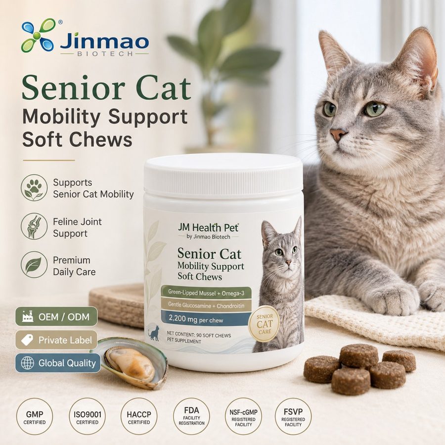 Мягкие жевательные таблетки Senior Cat Mobility Support для пожилых кошек