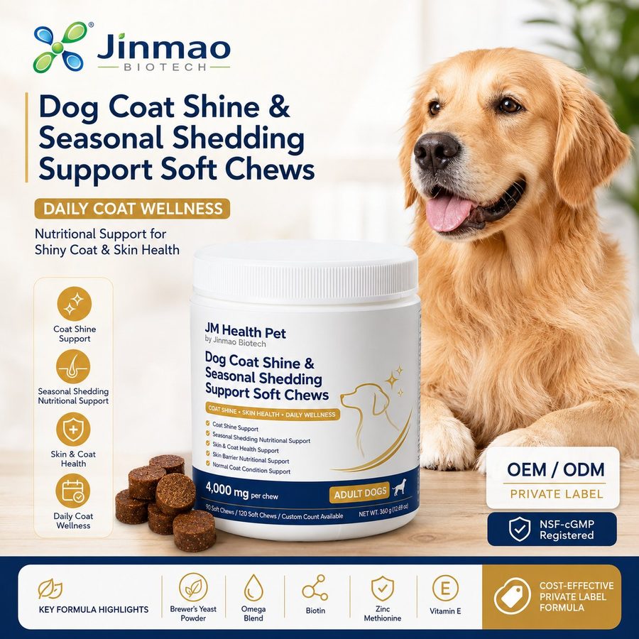 Мягкие жевательные таблетки Dog Coat Shine & Seasonal Shedding Support для собак