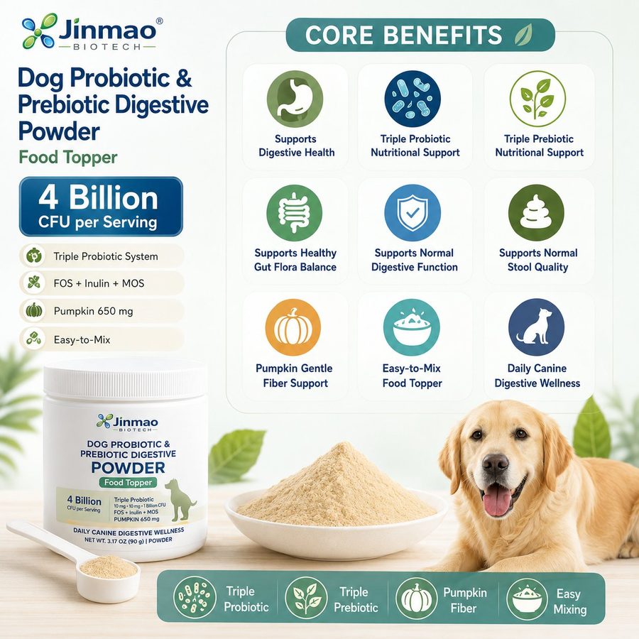 Порошок-топпер Dog Probiotic & Prebiotic Digestive Powder для собак
